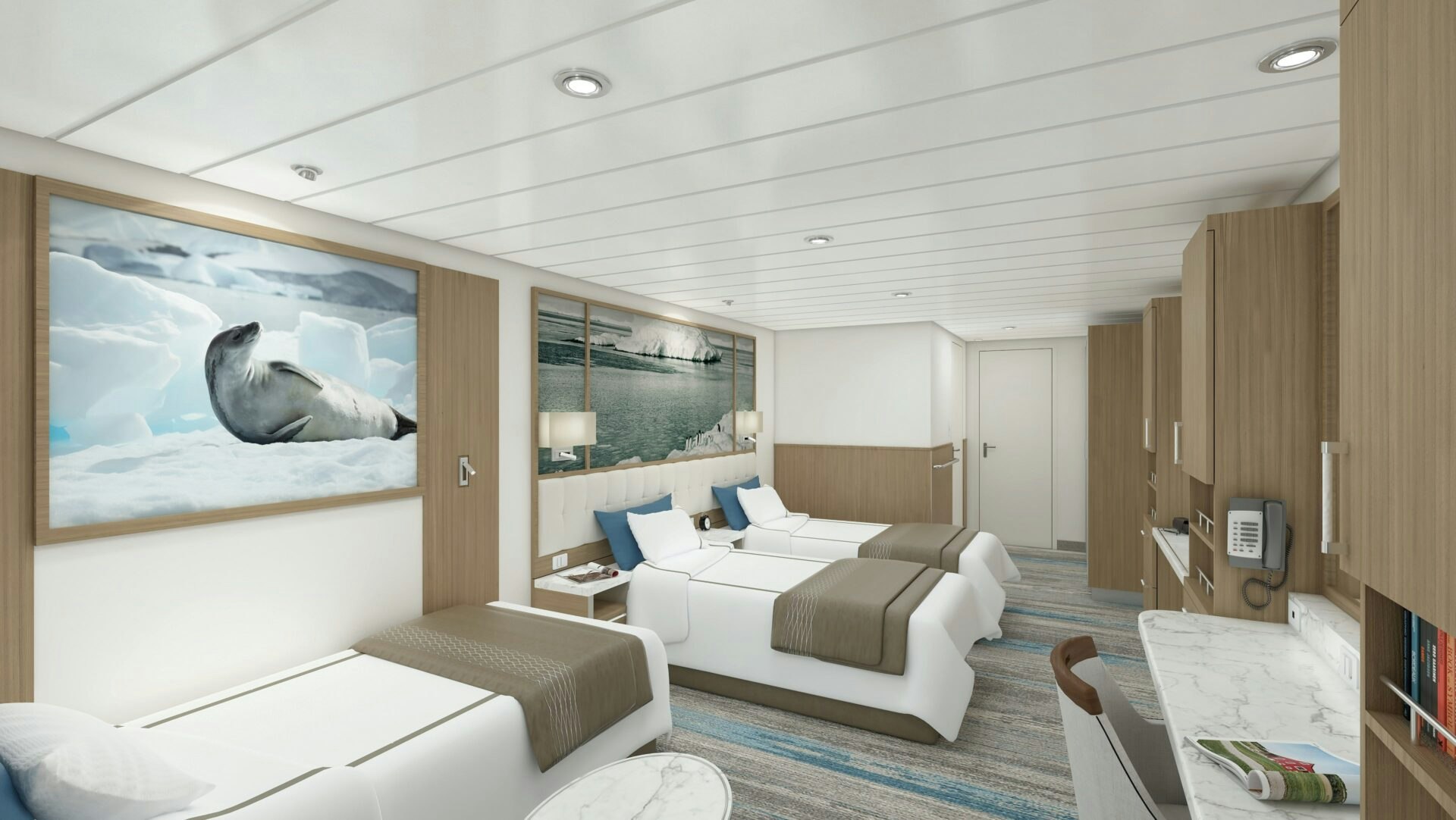 Aurora Stateroom Triple Lounge View